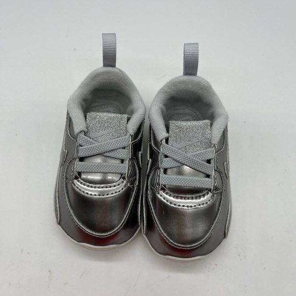 Crib Nike Max 90 OG Crib QS size 3c Silver & White - Picture 2 of 8